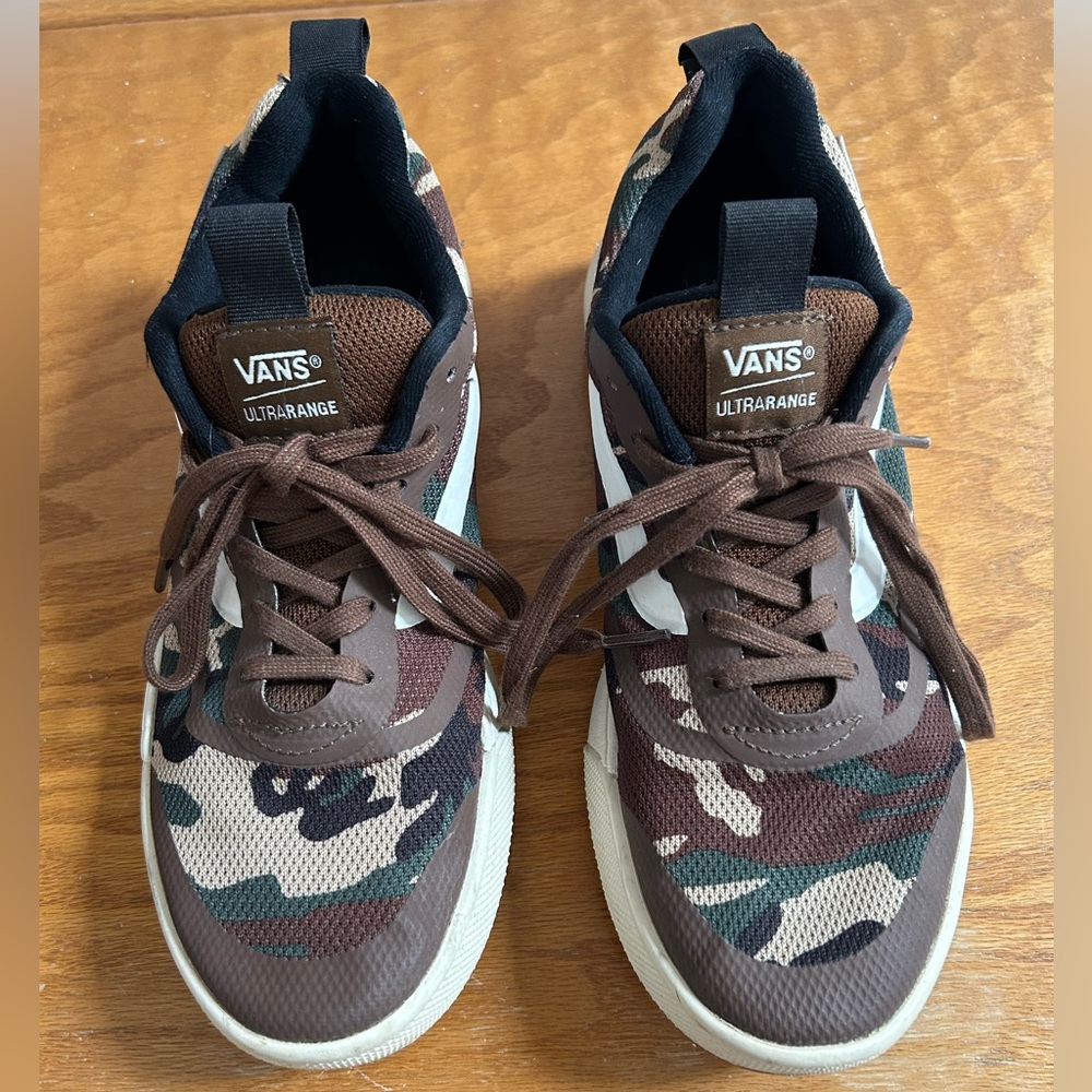 Rare brown camo vans ultra range shoes